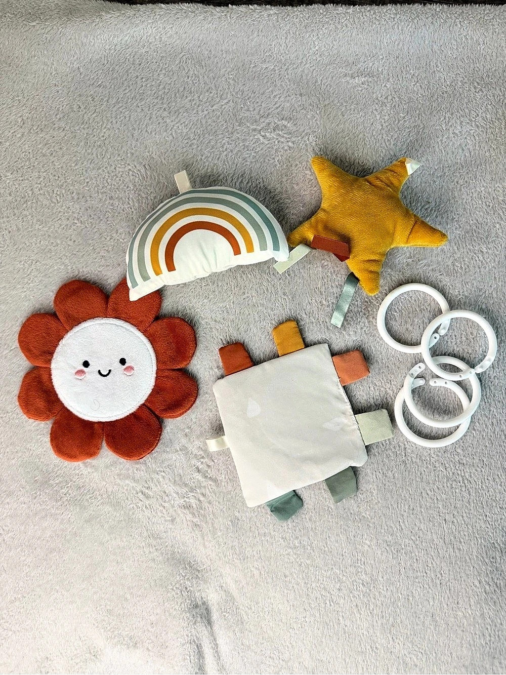Baby Sensory Toy Set Orange & White